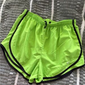 Nike Women's Bright Green Athletic Shorts